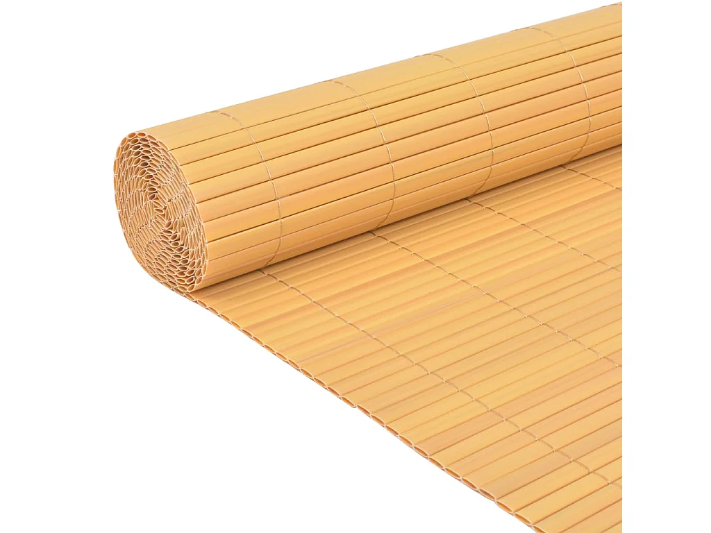 Cerca de jardim dupla face PVC 90x300 cm amarelo PT898332