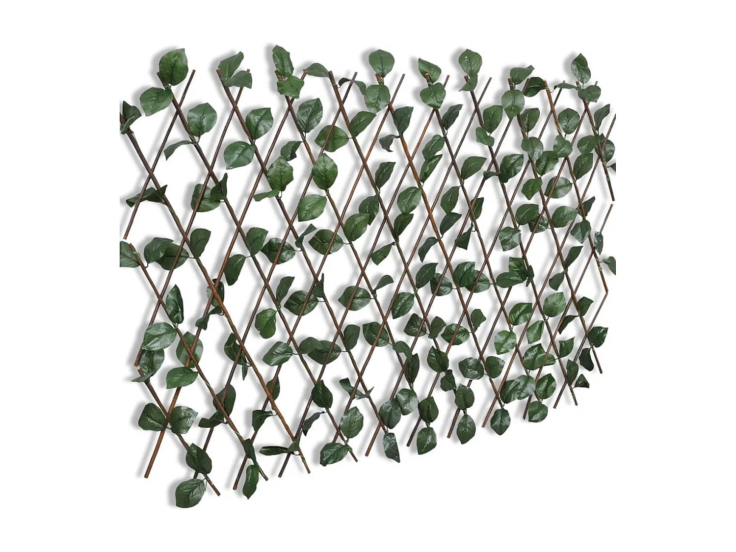 Cerca em treliça salgueiro c/ folhas artificiais 5 pcs 180x90cm PT421723