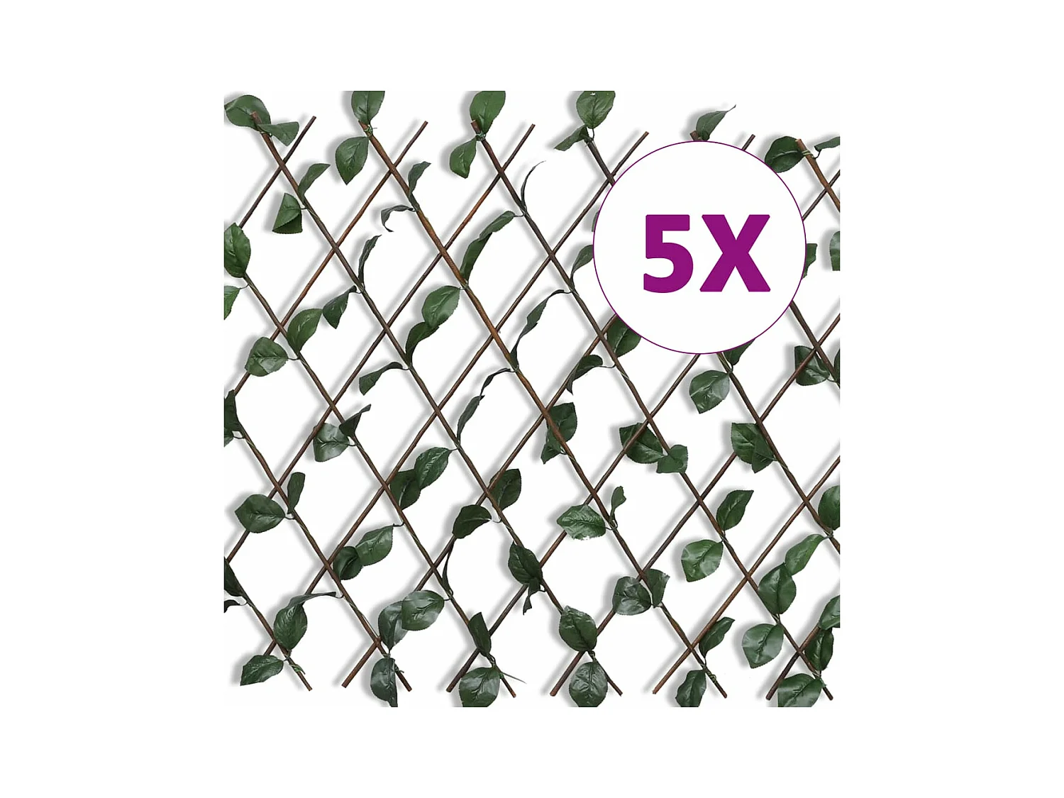 Clôture en treillis de saule 5 pcs 180x90 cm FR327569