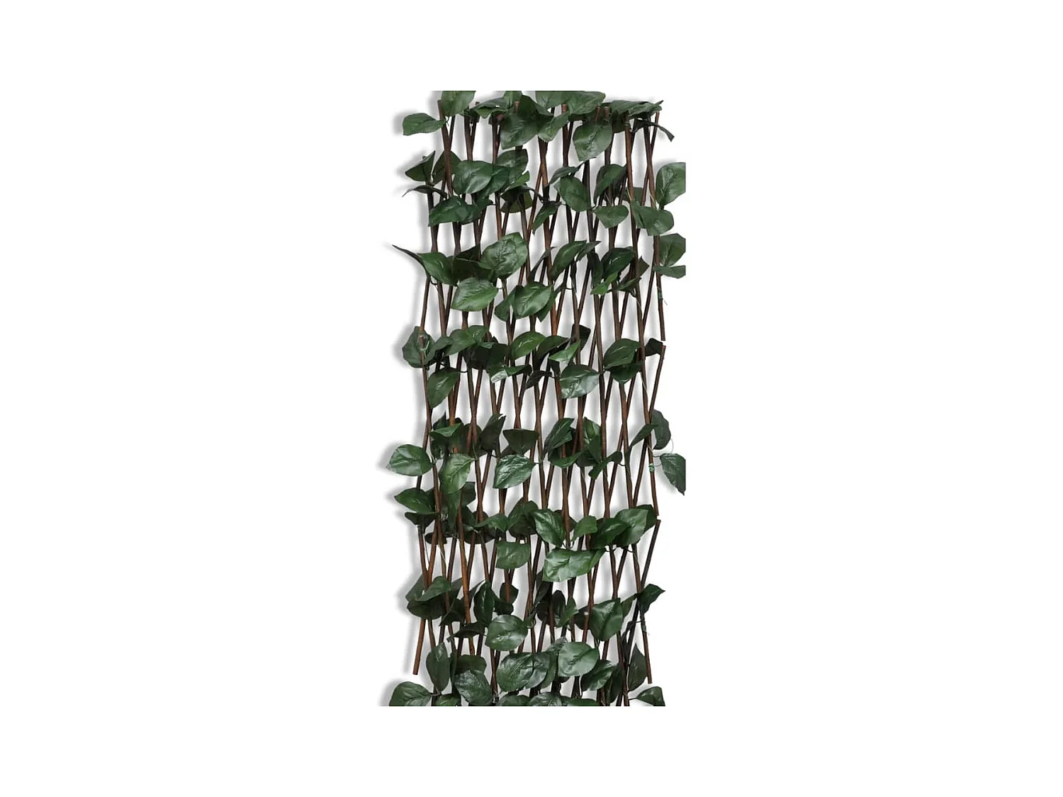Valla enrejada de sauce 5 piezas hojas artificiales 180x90 cm ES924868