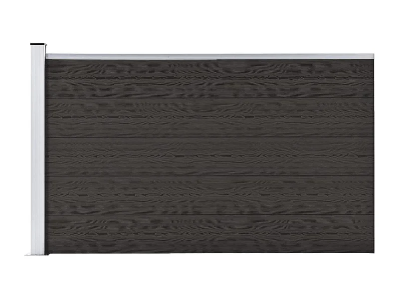 Panel de valla WPC negro 175x105 cm ES194857