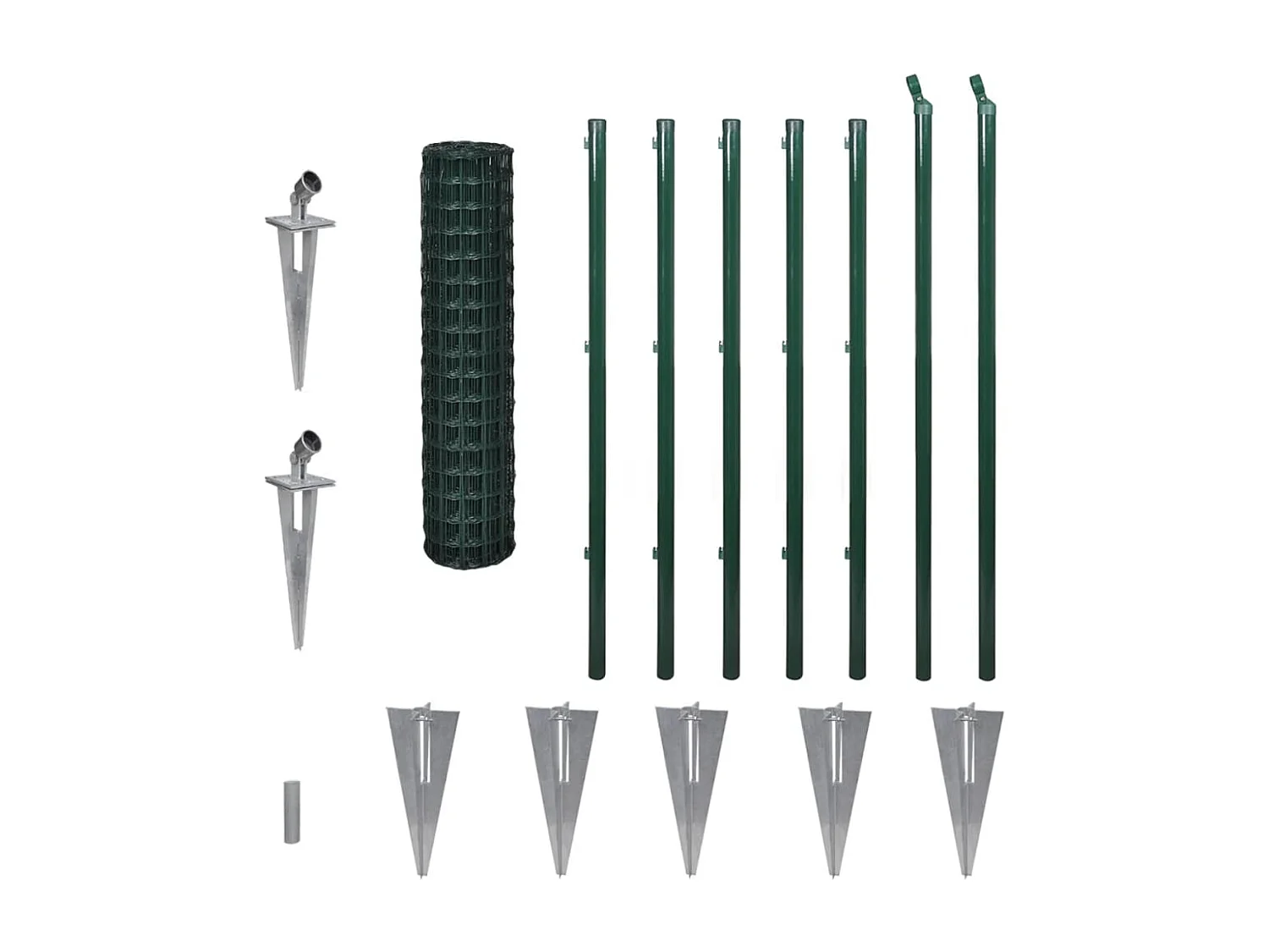 Clôture Euro Acier 10 x 1,2 m Vert FR439300