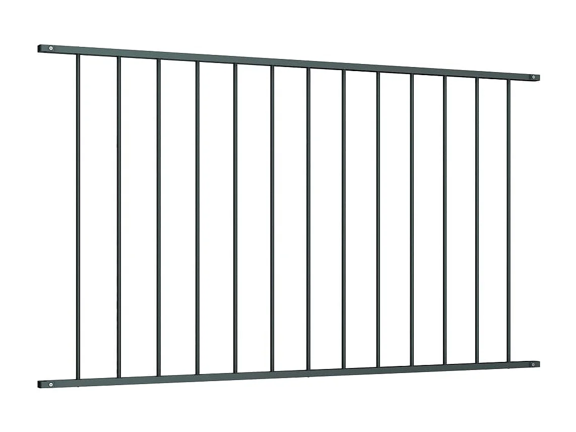 Panneau de clôture Acier enduit de poudre 1,7x1,25 m Anthracite FR582746