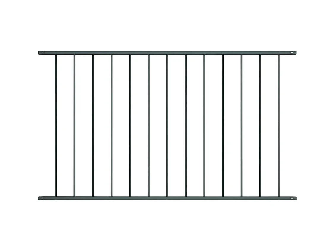 Panneau de clôture Acier enduit de poudre 1,7x1,25 m Anthracite FR582746