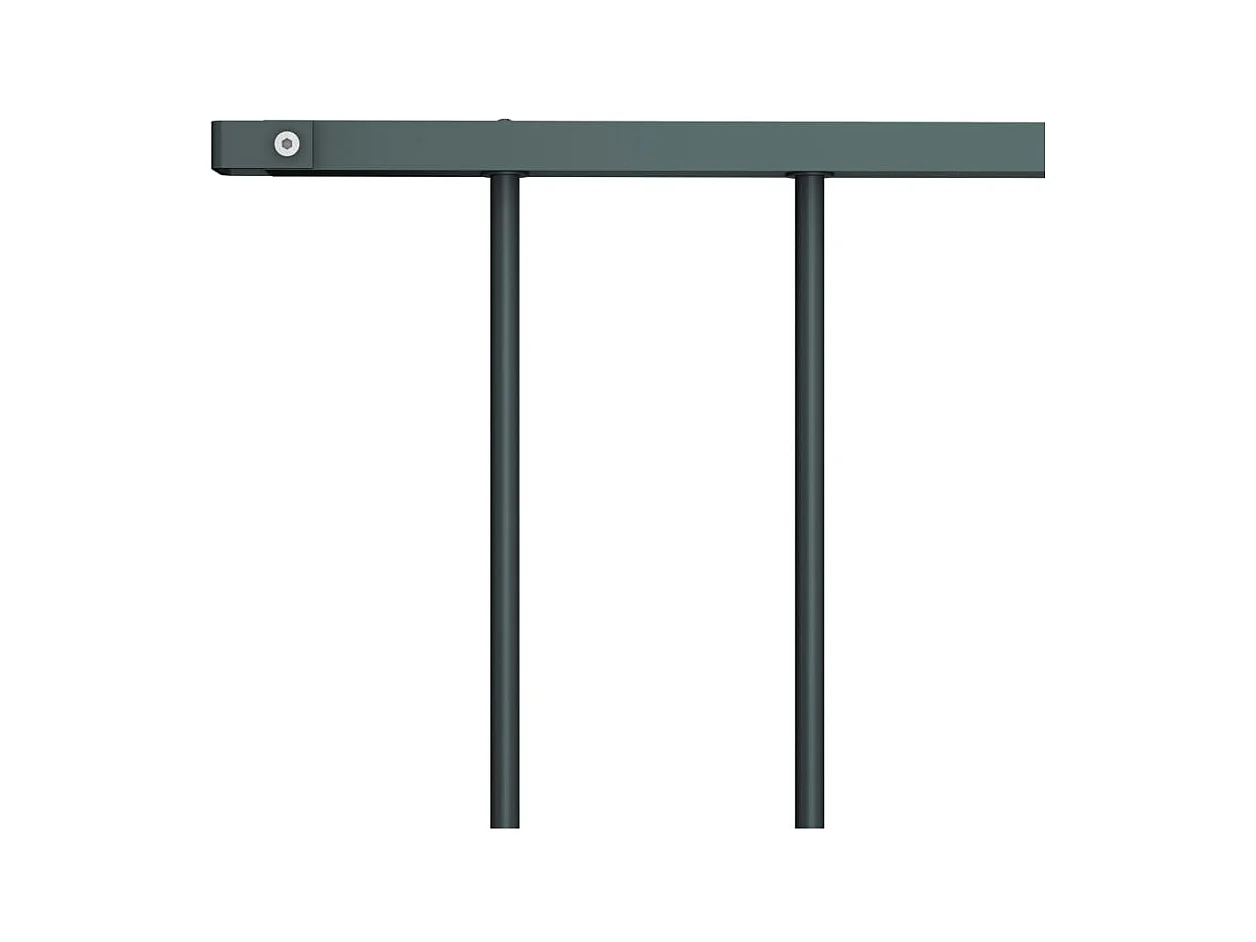 Panel valla acero recubrimiento polvo gris antracita 1,7x1,25m ES936938