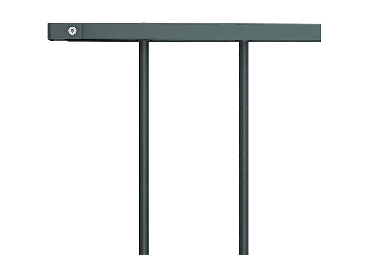 Panneau de clôture Acier enduit de poudre 1,7x1,25 m Anthracite FR582746