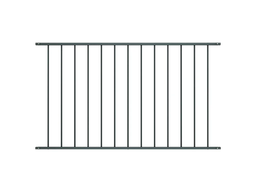 Panneau de clôture Acier enduit de poudre 1,7x1,25 m Anthracite FR582746