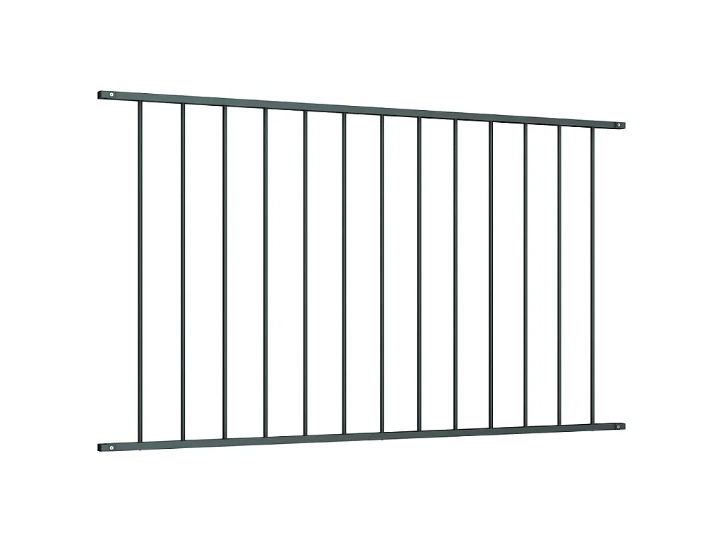 Panneau de clôture Acier enduit de poudre 1,7x1,25 m Anthracite FR582746