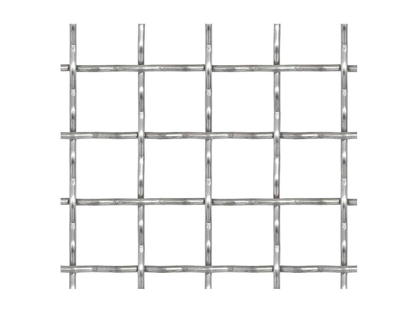 Clôture de jardin sertie Acier inoxydable 50x50 cm 21x21x2,5 mm FR224928