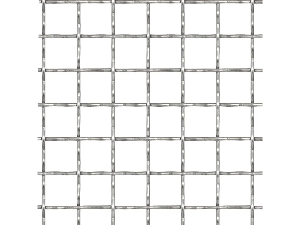 Cerca de arame frisado aço inoxidável 50x50 cm 21x21x2,5 mm PT526545
