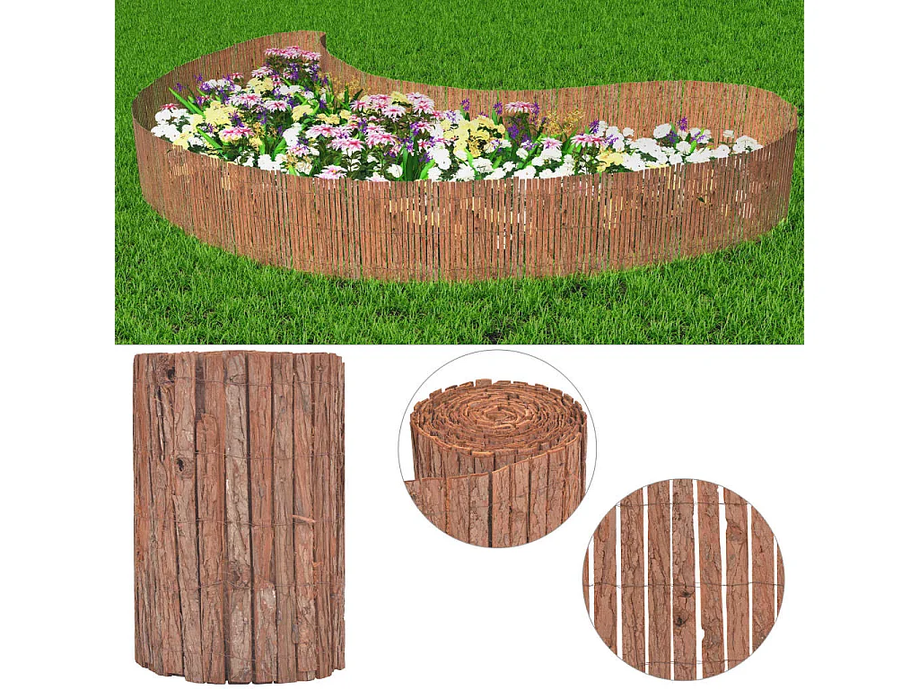 Clôture Écorce 1000 x 50 cm FR748800