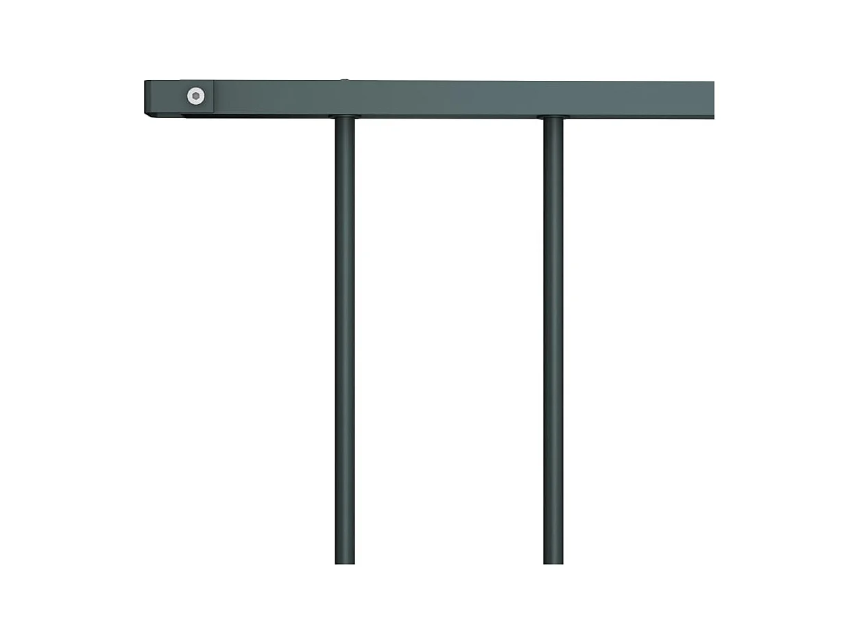 Panel valla acero recubrimiento polvo gris antracita 1,7x0,75m ES918039