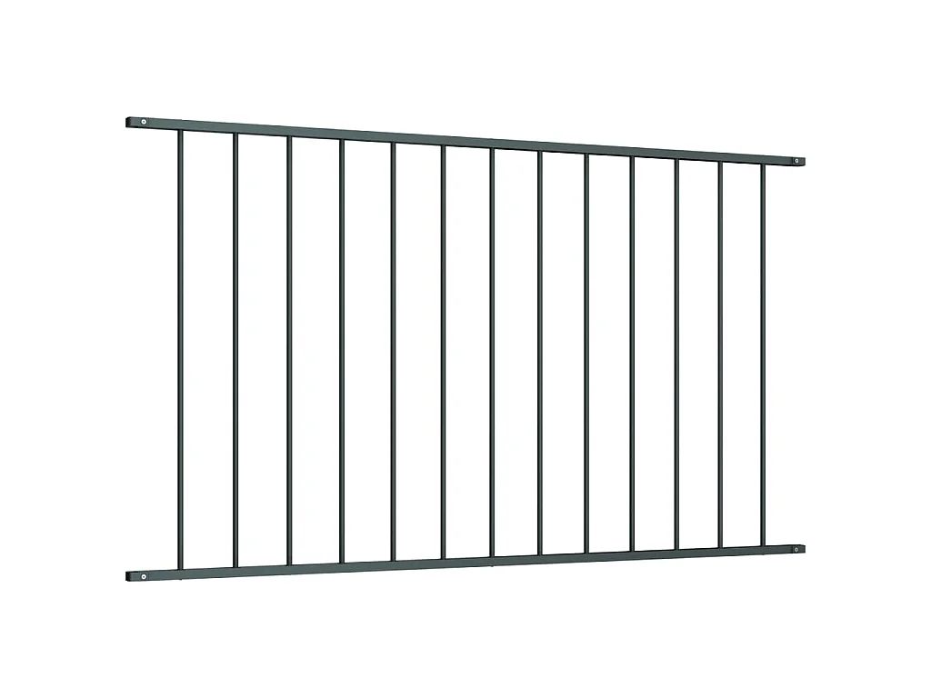 Panneau de clôture Acier enduit de poudre 1,7x0,75 m Anthracite FR452646