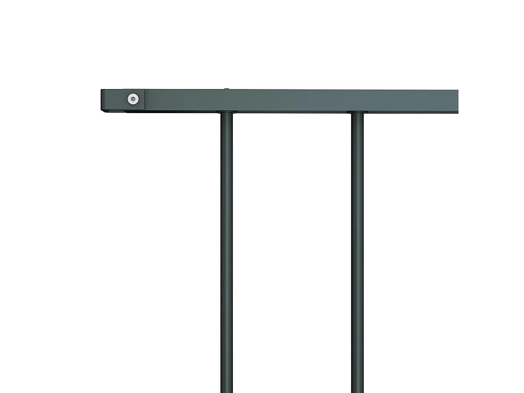 Panneau de clôture Acier enduit de poudre 1,7x0,75 m Anthracite FR452646