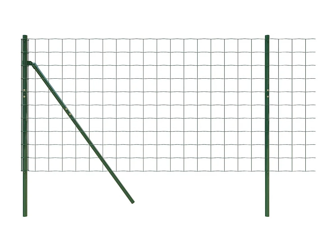 Clôture en treillis métallique vert 1x10 m acier galvanisé FR826312