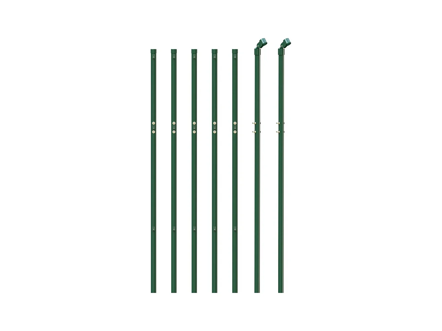 Clôture en treillis métallique vert 1x10 m acier galvanisé FR826312