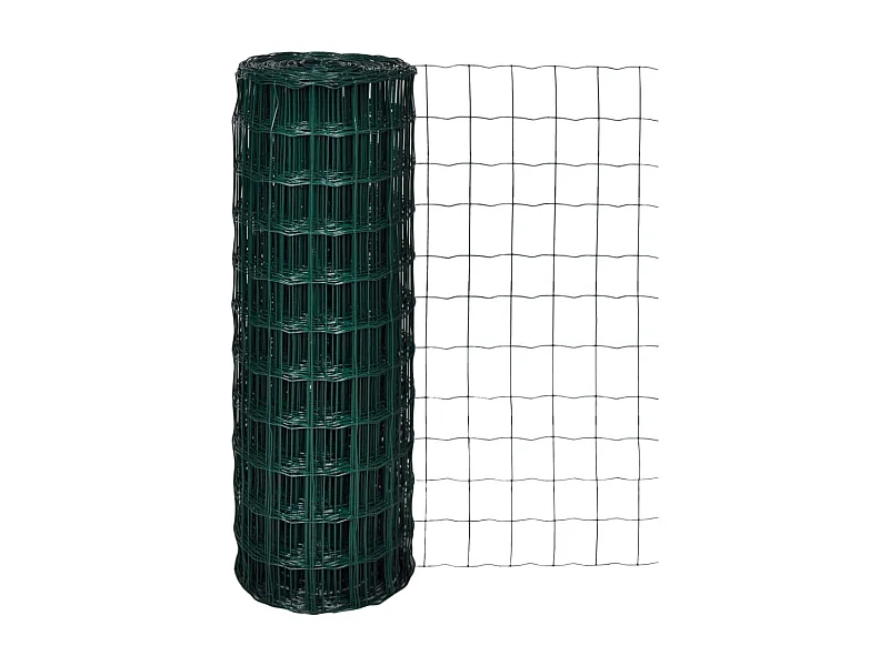 Clôture Euro Acier 25 x 1,7 m Vert FR389641