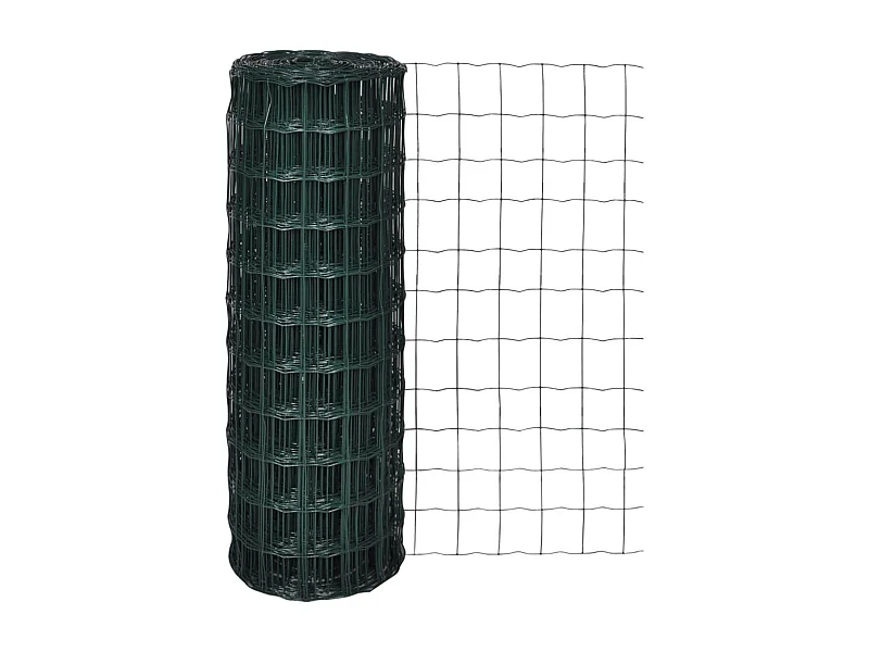 Set de euro valla acero verde 25x0,8 m ES181334