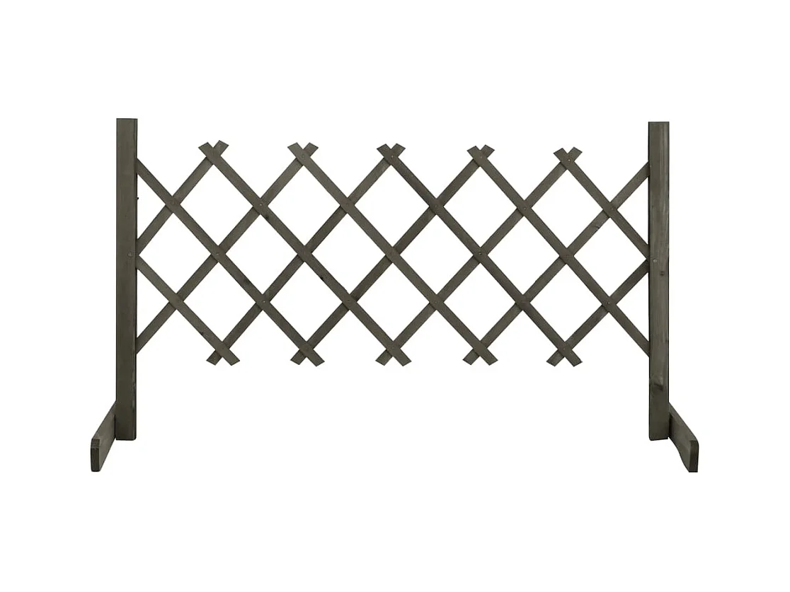 Clôture en treillis de jardin Gris 120x60 cm Bois de sapin FR893779