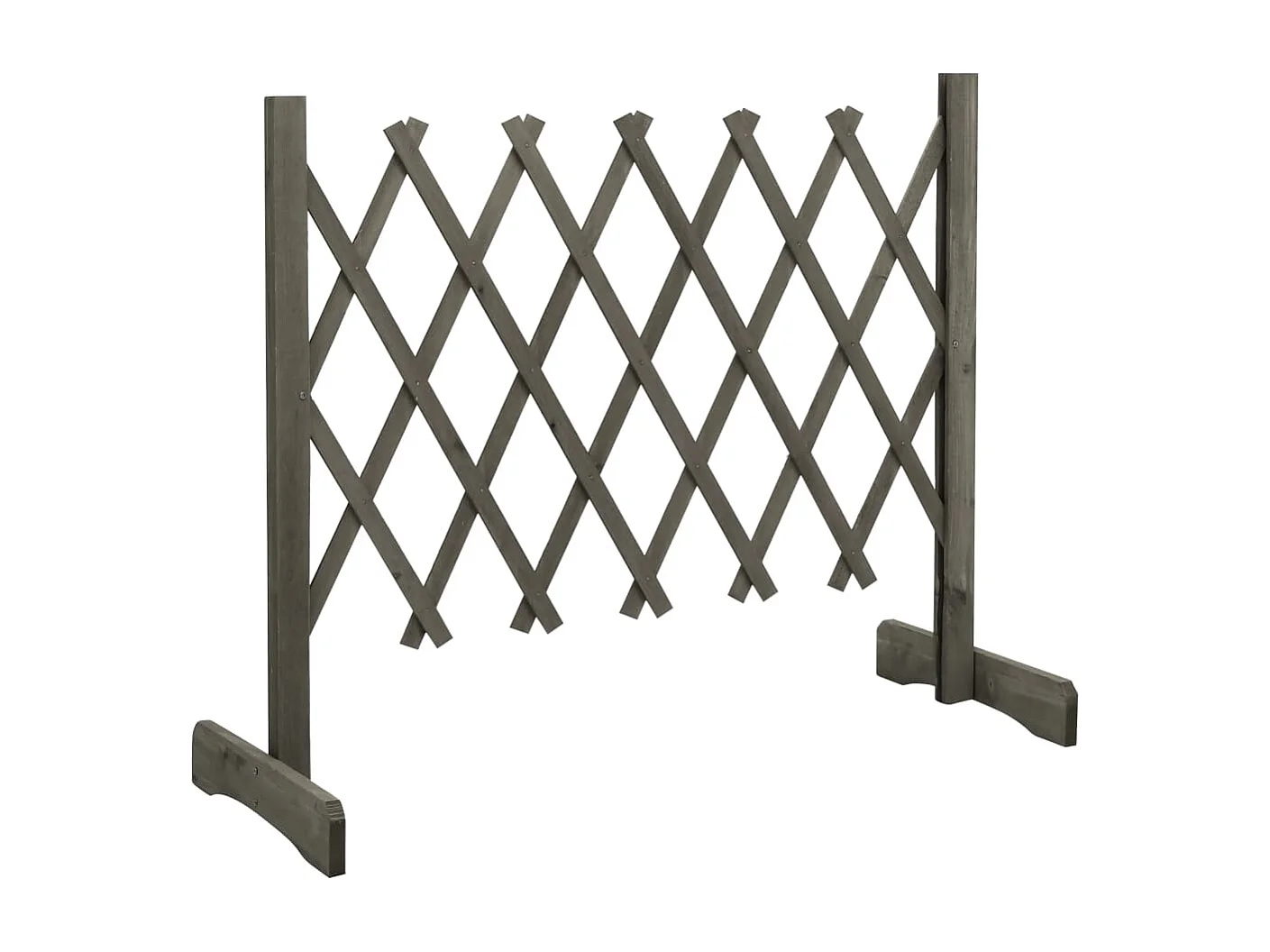 Clôture en treillis de jardin Gris 120x60 cm Bois de sapin FR893779