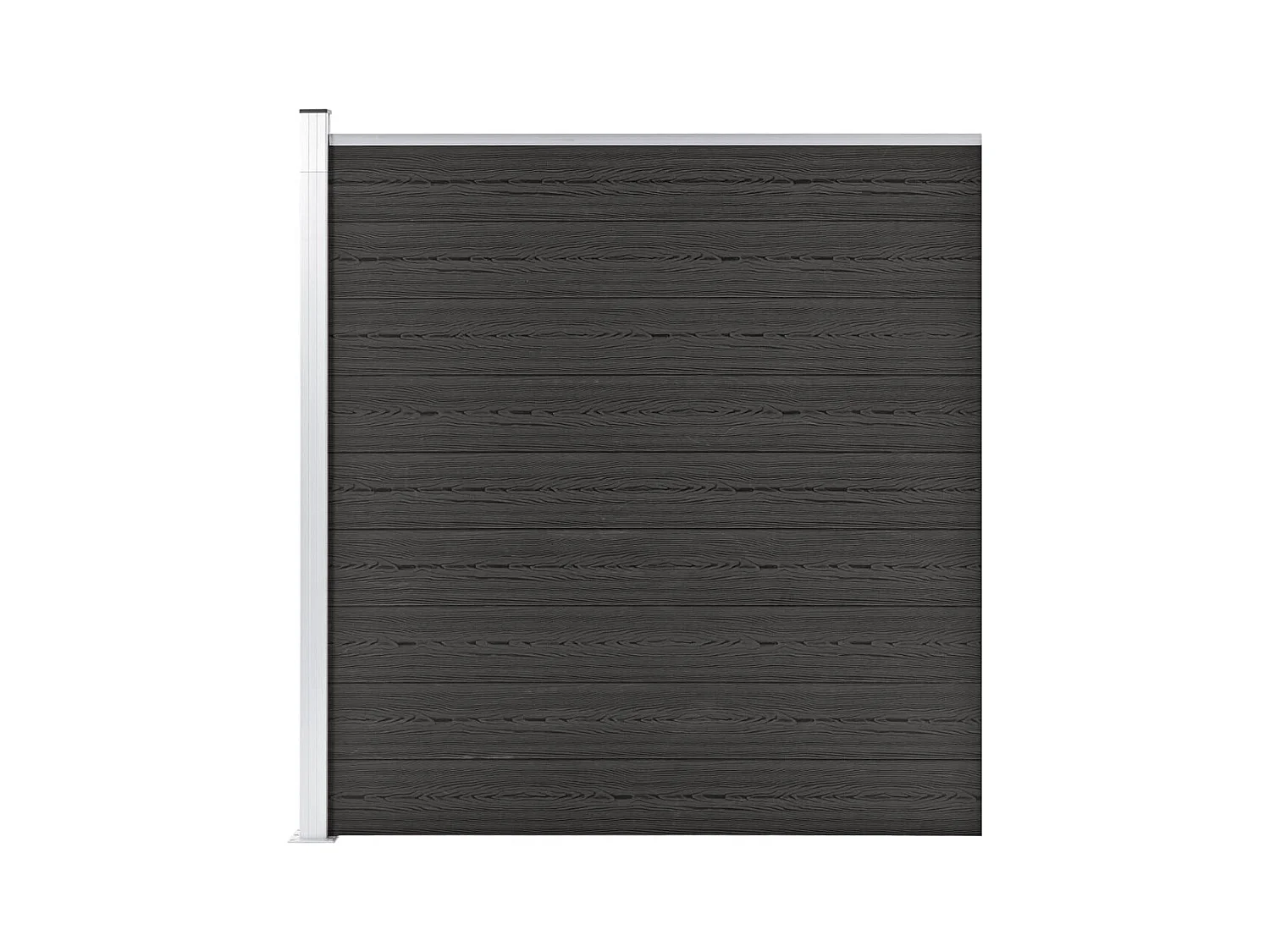 Clôture de jardin WPC 175x186 cm Gris FR536611