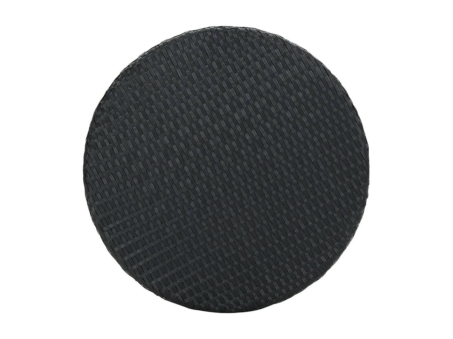 3-delige Tuinbarset met kussens poly rattan zwart BE671314