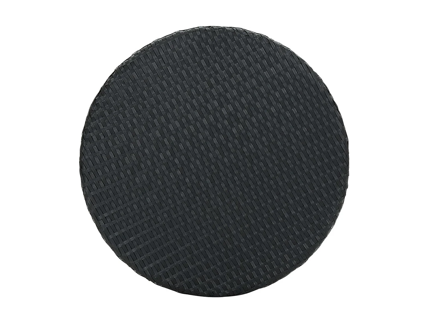 3-delige Tuinbarset met kussens poly rattan zwart BE389233