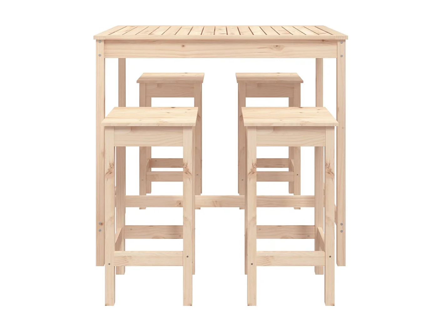 Meuble de bar de jardin 5 pcs bois de pin massif FR55050