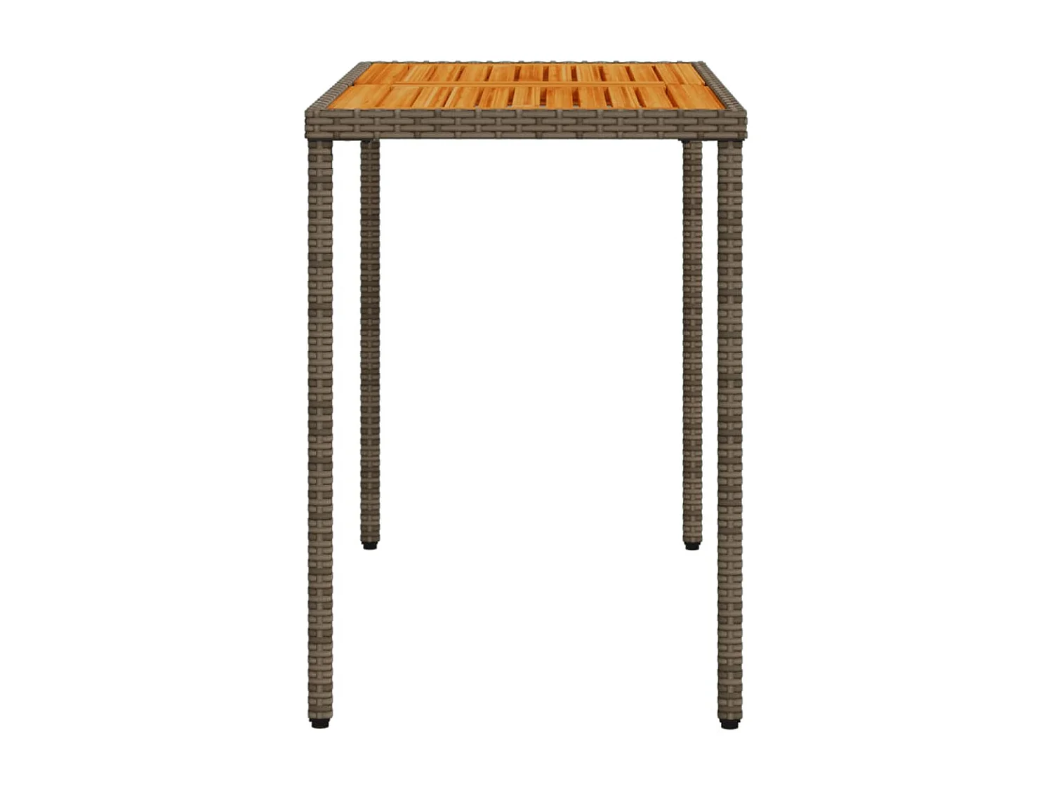 Table de jardin avec dessus en bois d'acacia gris 115x54x74 cm FR348669