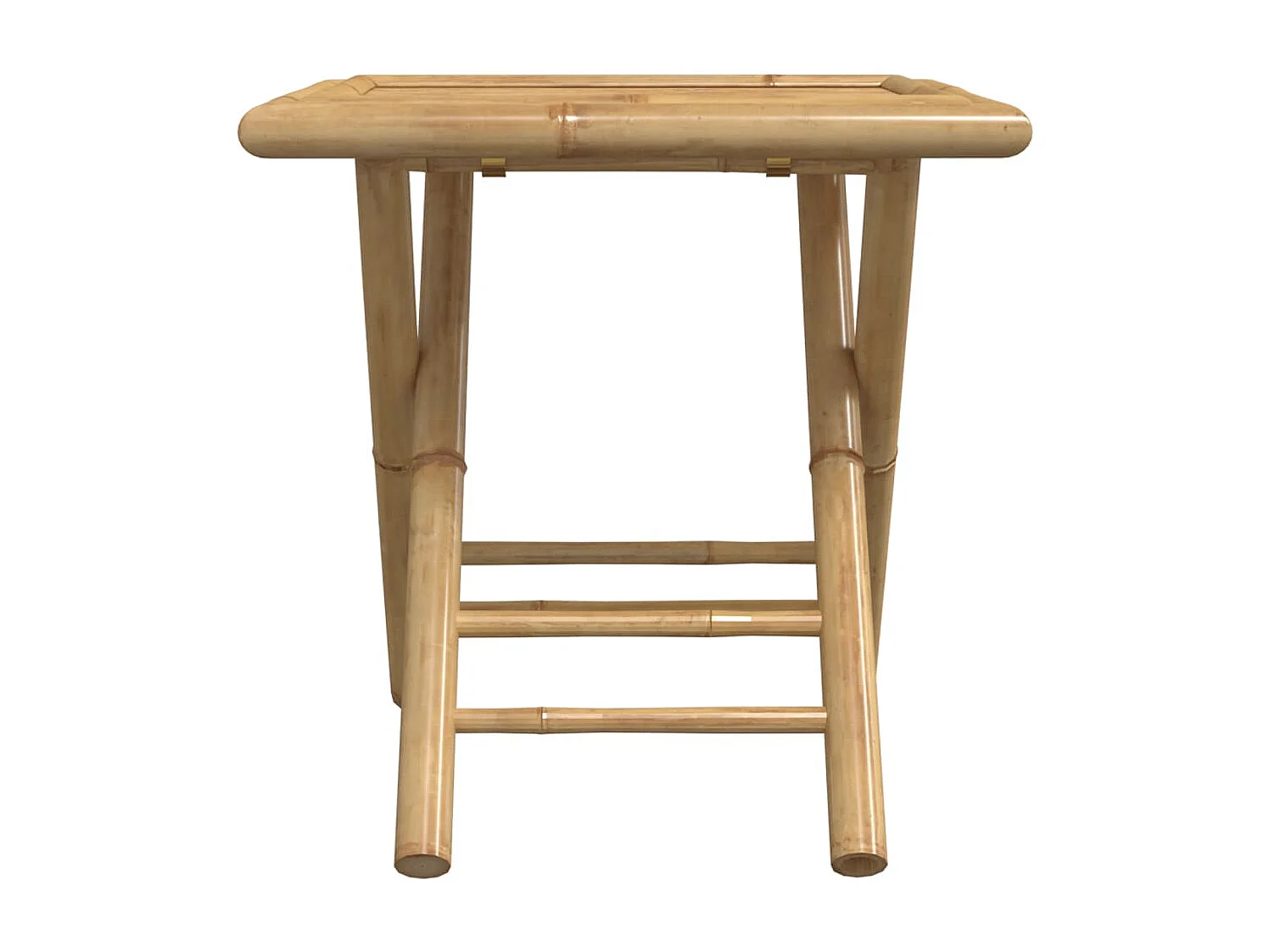 Table de jardin pliable 45x45x45 cm bambou FR353274