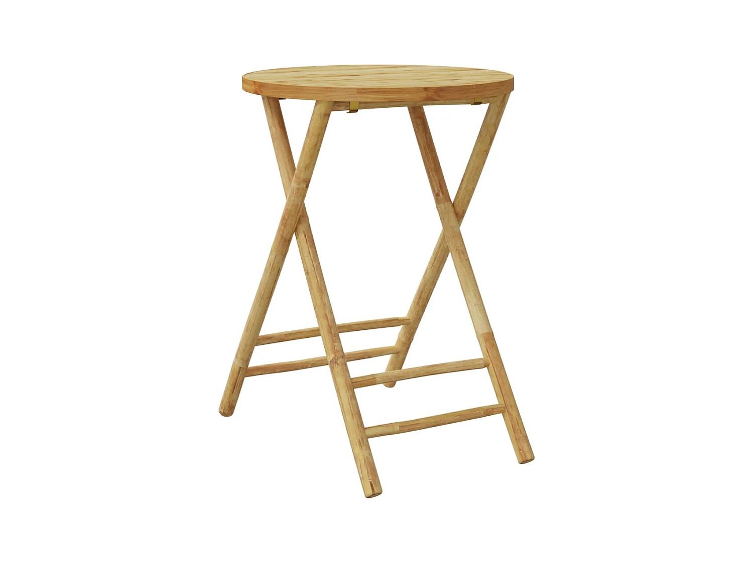 Table de jardin pliable Ø55x75 cm bambou FR603407