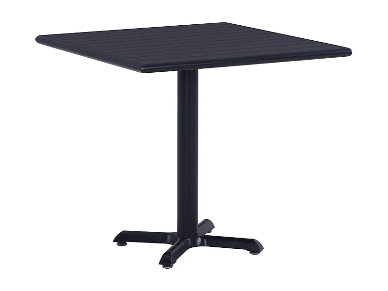 Table de jardin Noir 80x80x75 cm FR882351