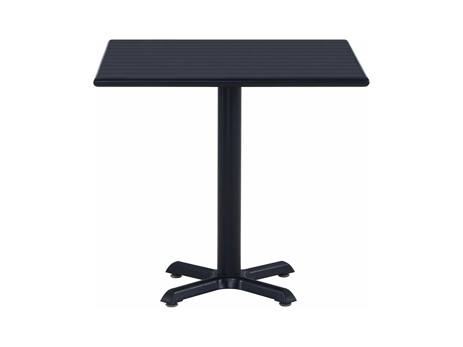 Table de jardin Noir 80x80x75 cm FR882351