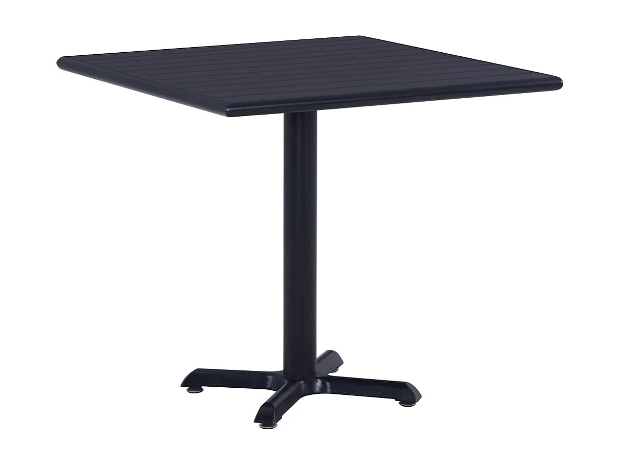 Table de jardin Noir 80x80x75 cm FR882351