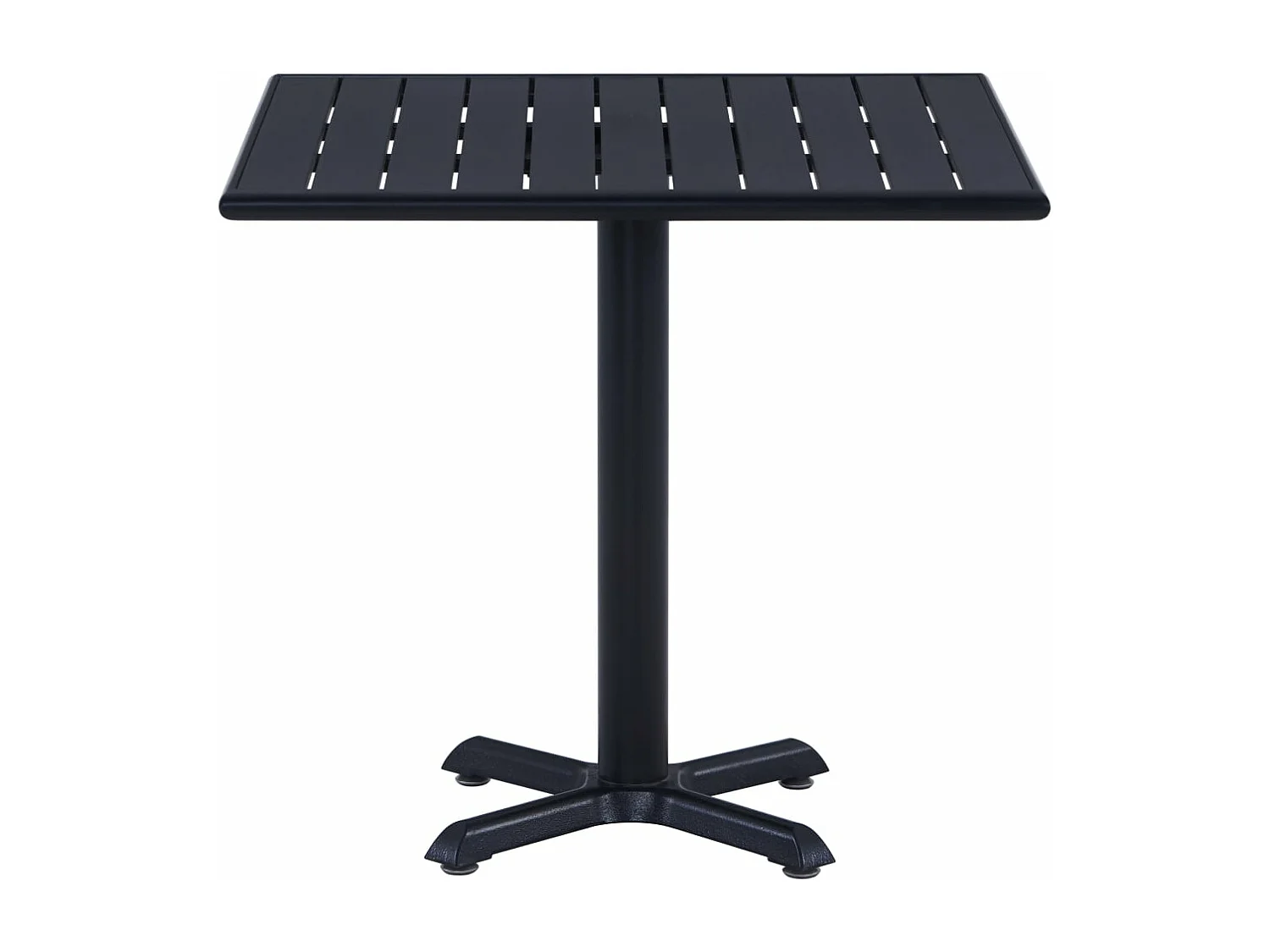 Table de jardin Noir 80x80x75 cm FR882351