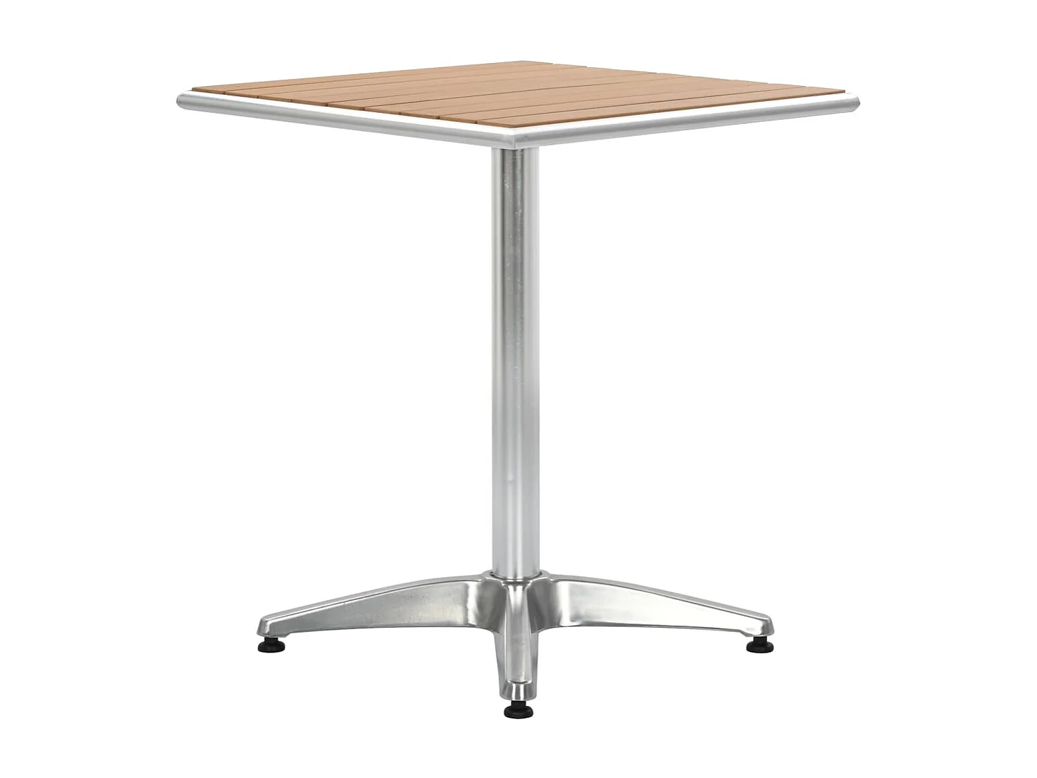 Table de jardin Argenté 60x60x70 cm Aluminium et WPC FR908267