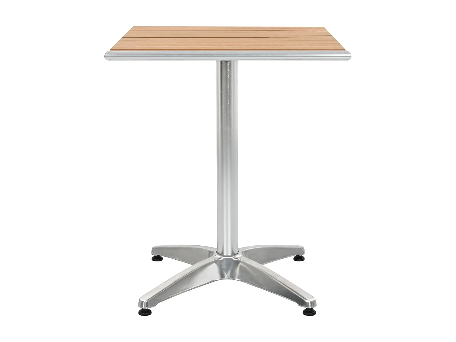 Table de jardin Argenté 60x60x70 cm Aluminium et WPC FR908267