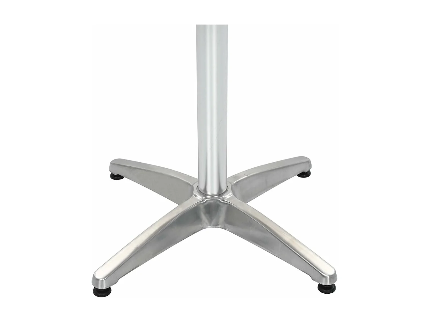 Table de jardin Argenté 60x60x70 cm Aluminium et WPC FR908267