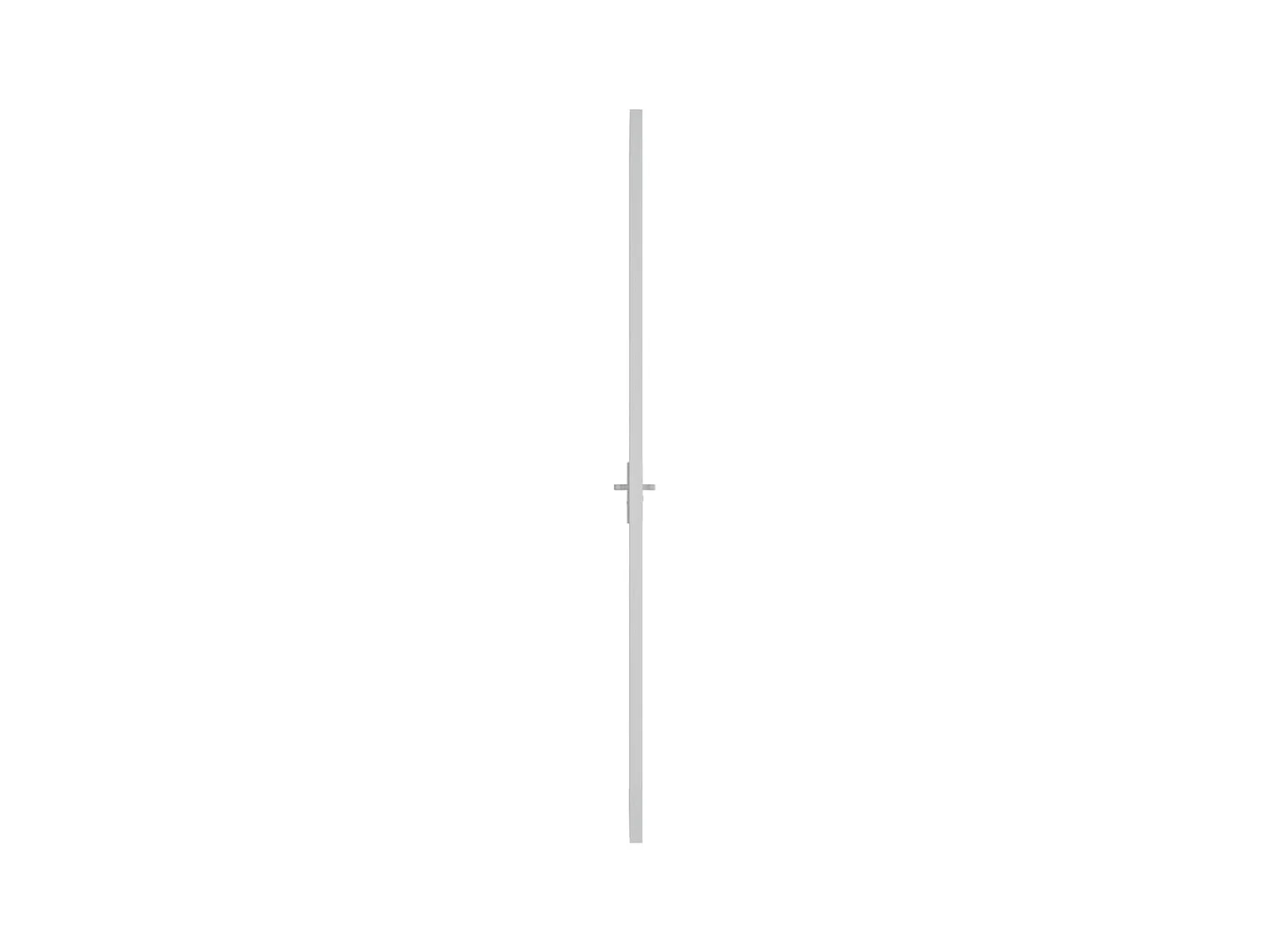 Porte intérieure 93x201,5 cm Blanc Verre ESG et aluminium FR666875