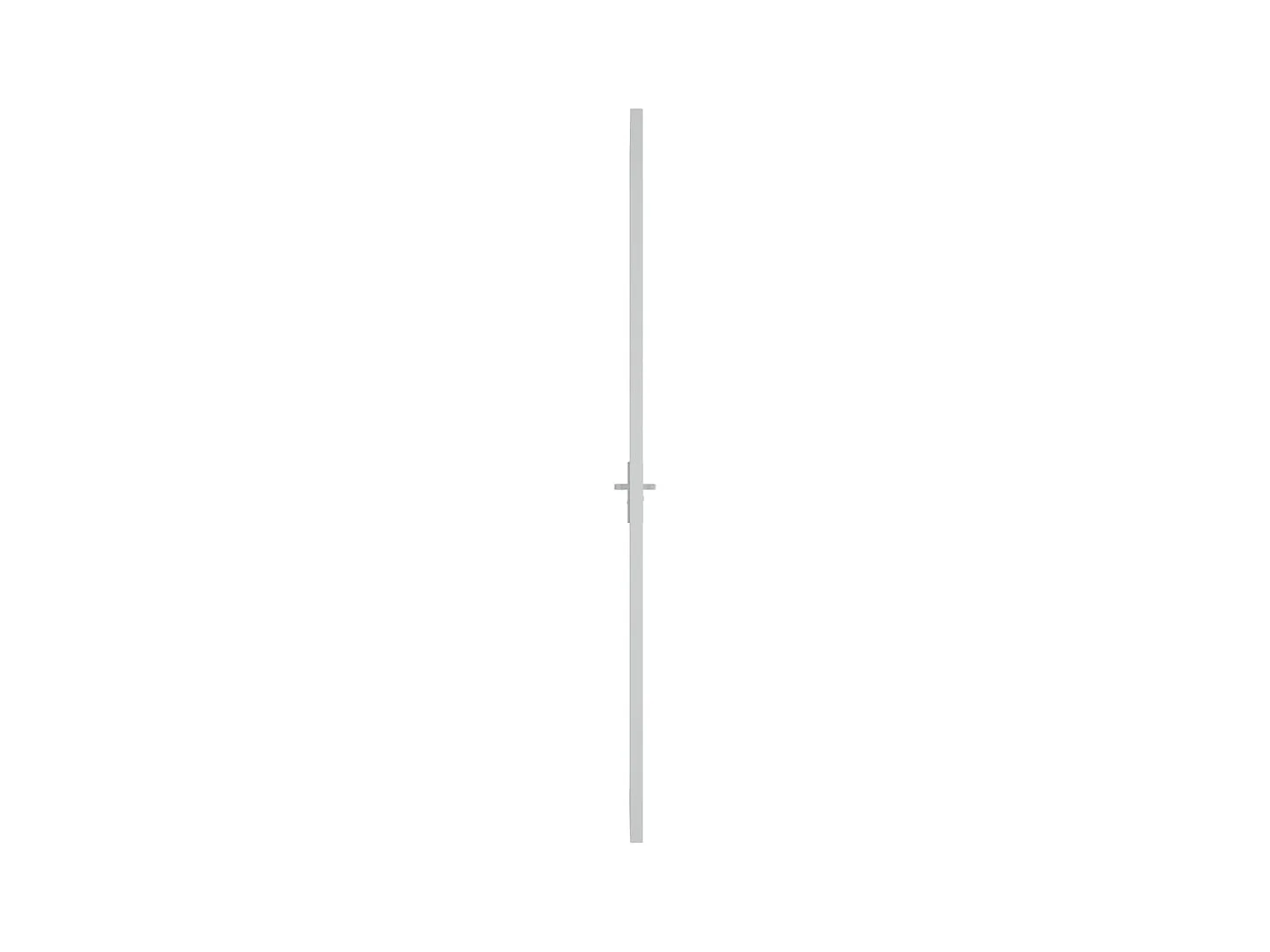 Porte intérieure 76x201,5 cm Blanc Verre mat et aluminium FR487931