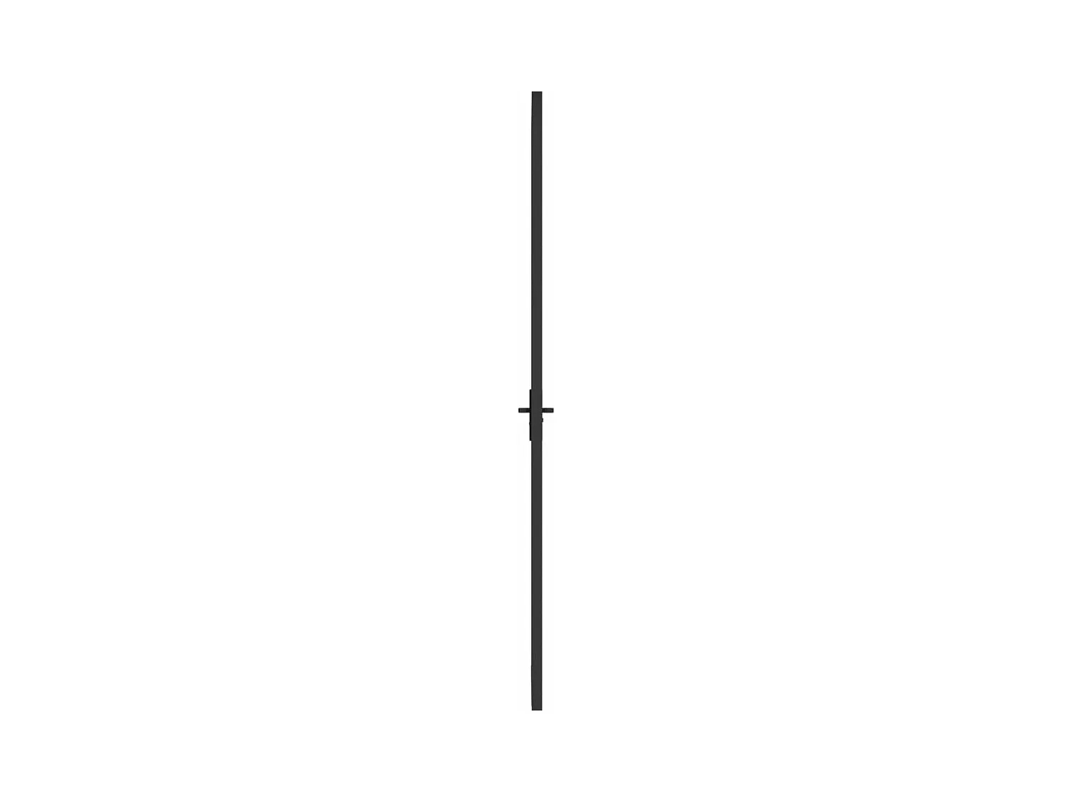 Porte intérieure 76x201,5 cm Noir Verre mat et aluminium FR864005