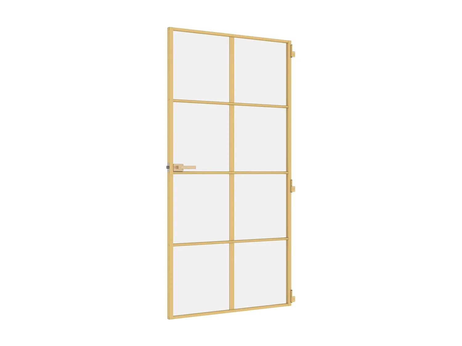 Porte intérieure mince doré verre trempé aluminium FR817131