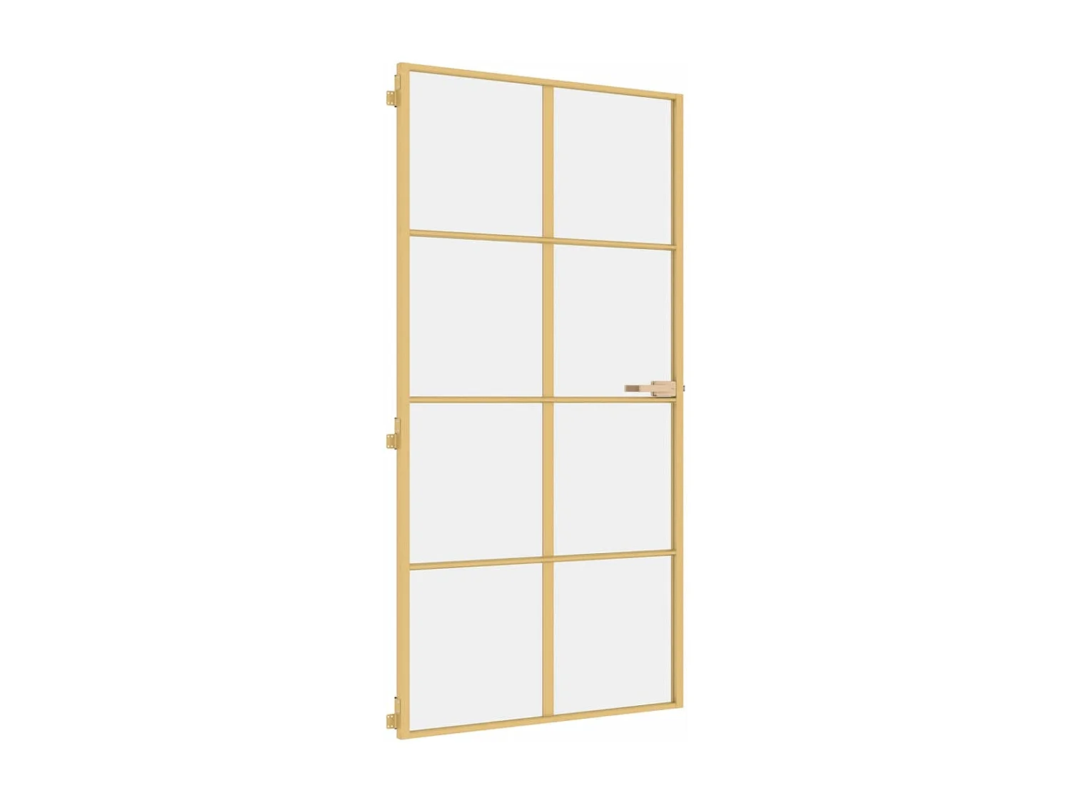 Porte intérieure mince doré verre trempé aluminium FR817131