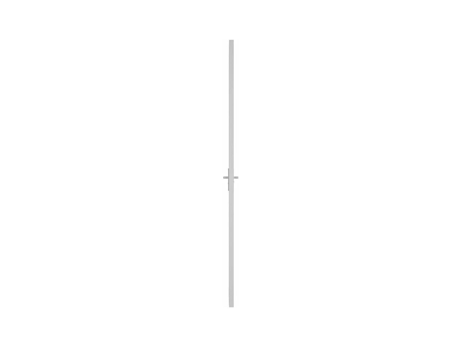 Porte intérieure 83x201,5 cm Blanc Verre mat et aluminium FR996806
