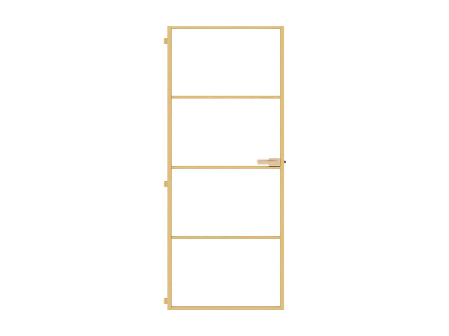 Porte intérieure mince doré 83x201,5 cm verre trempé aluminium FR338490