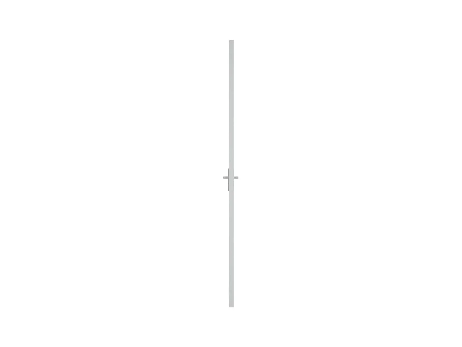 Porte intérieure 83x201,5 cm Blanc Verre ESG et aluminium FR137946