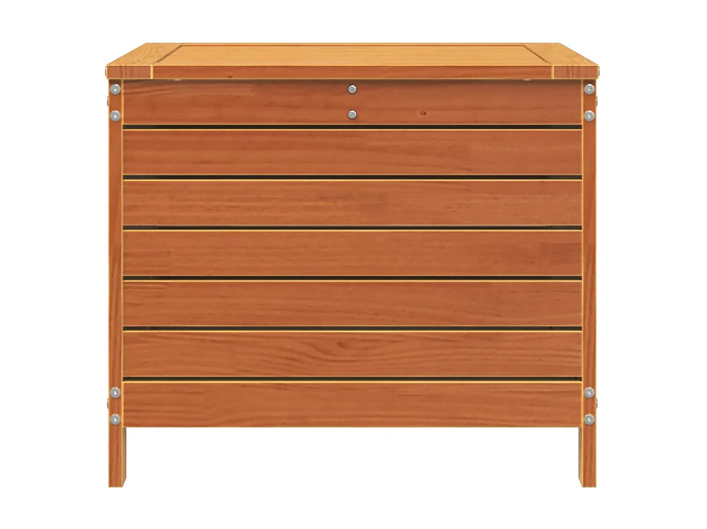 Repose-pied jardin cire marron 62x63,5x53,5 cm bois pin massif FR505338