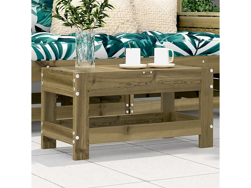 Repose-pied de jardin 62x30x32 cm bois de pin imprégné FR258194