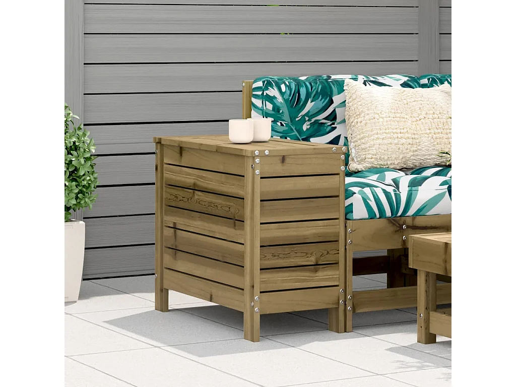 Repose-pied de jardin 62x31,5x52 cm bois de pin imprégné FR393410