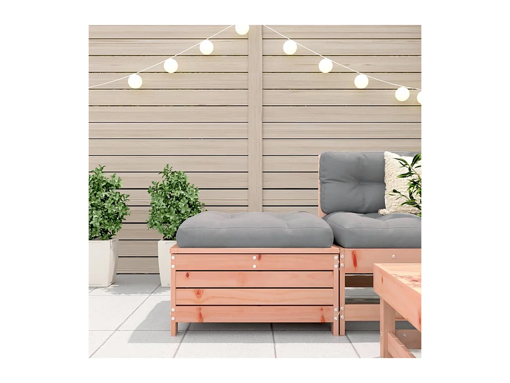 Repose-pied de jardin 62x63,5x32 cm bois massif de douglas FR565473